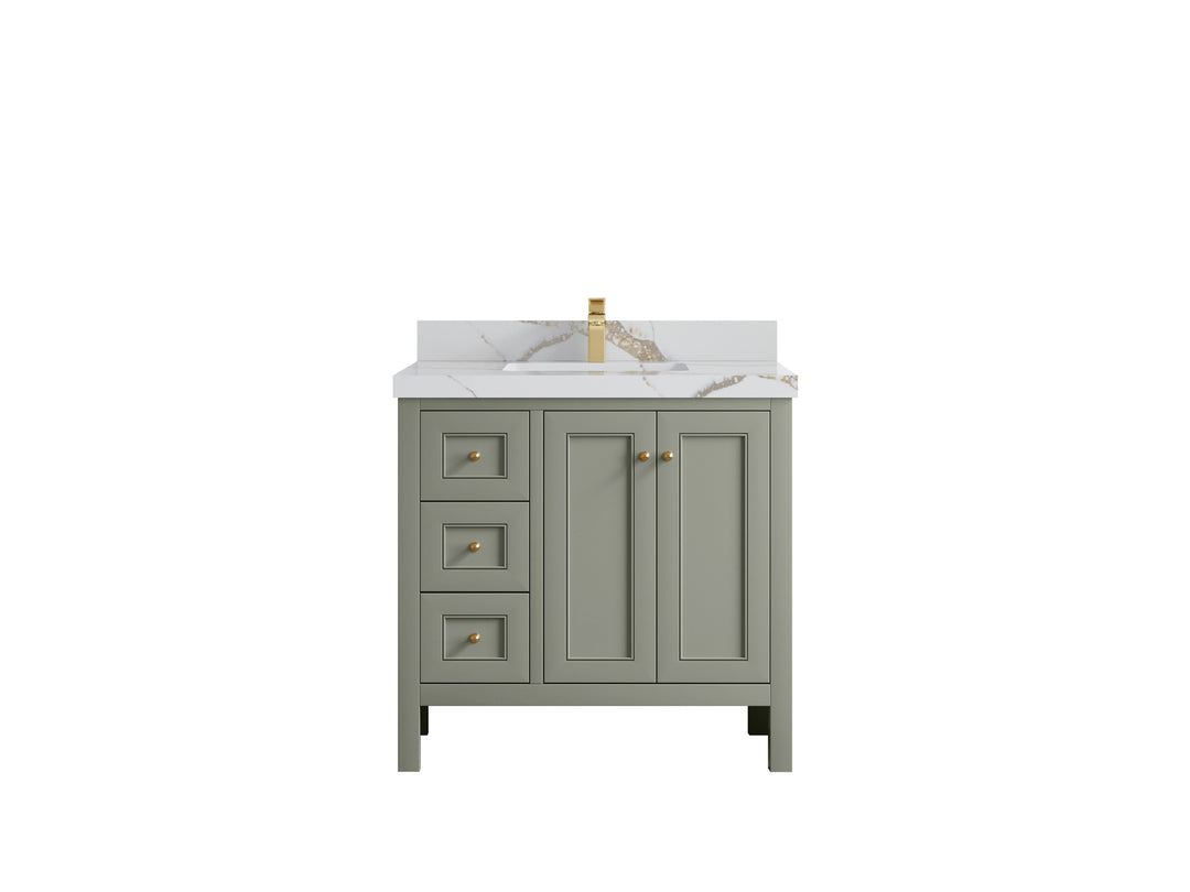 Nashville 36 in. W x 22 in. D Center Sink Bathroom Vanity