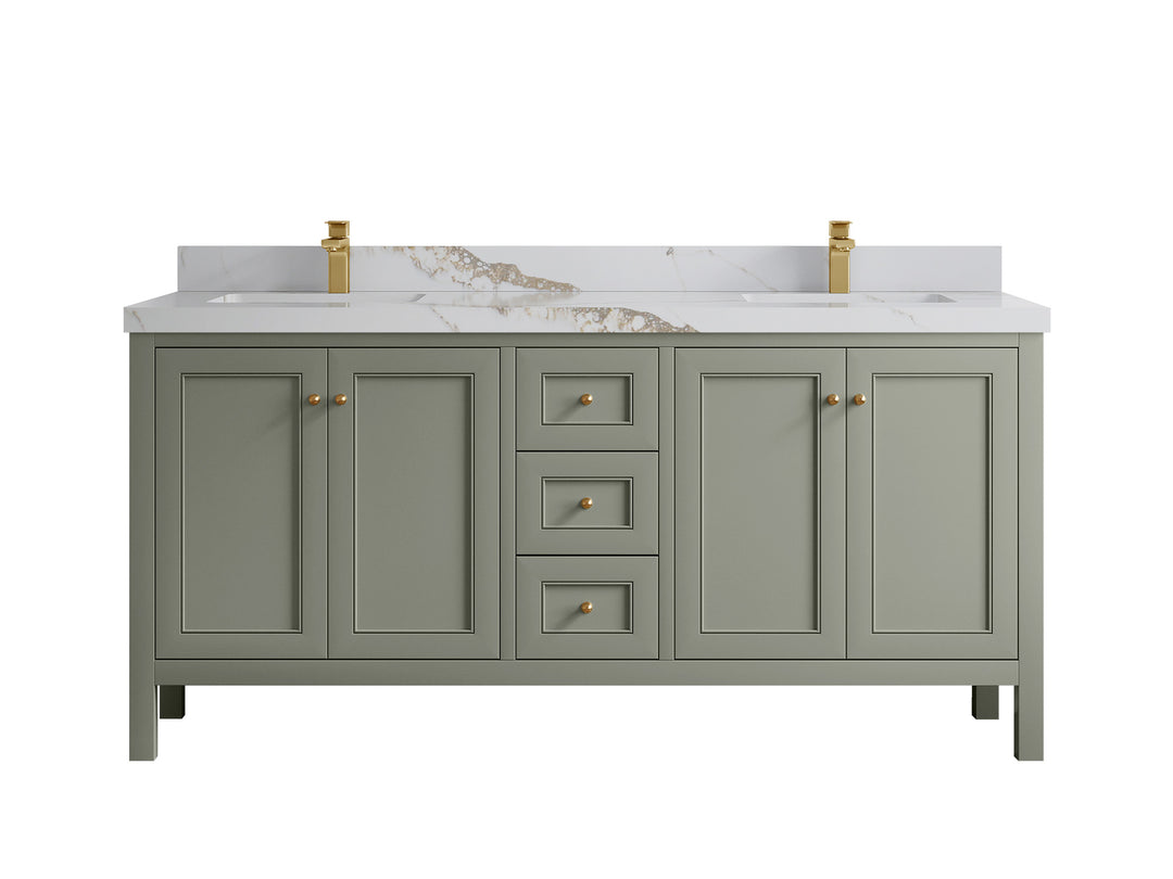 Nashville 72 in. W x 22 in. D Double Sink Bathroom Vanity