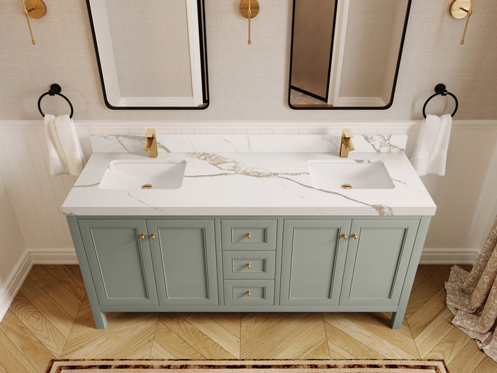 Nashville 72 in. W x 22 in. D Double Sink Bathroom Vanity - photo 18