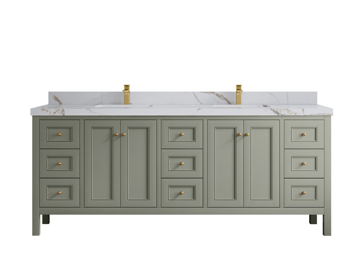 Nashville 84 in W x 22 in D Double Sink Bathroom Vanity - photo 19