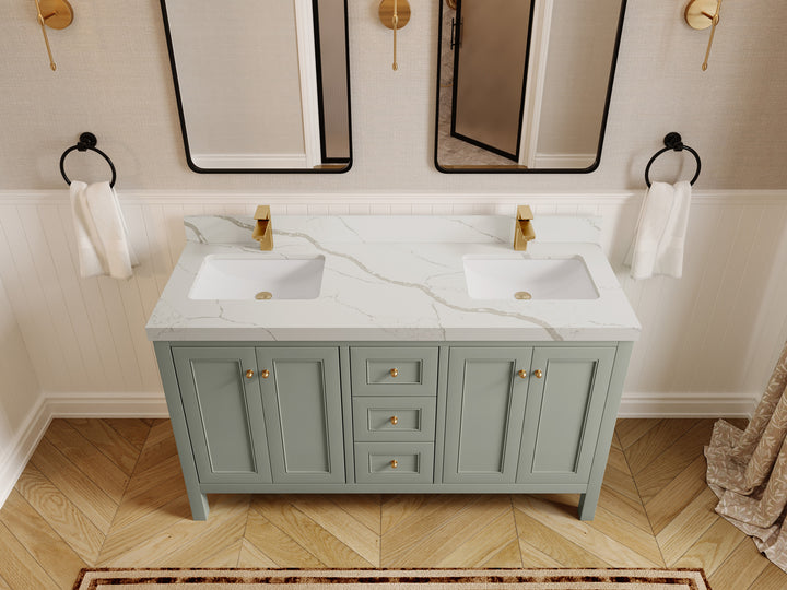 Nashville 60 in. W x 22 in. D Double Sink Bathroom Vanity - photo 20