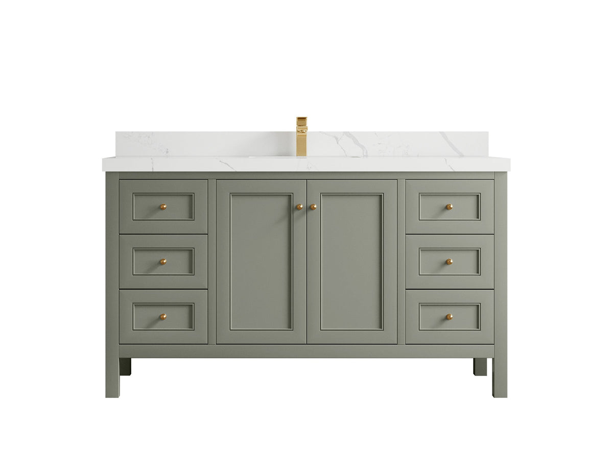 Nashville 60 in. W x 22 in. D Single Sink Bathroom Vanity