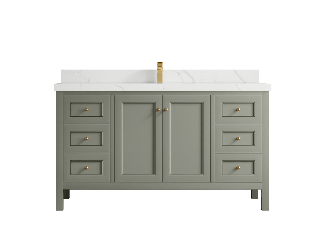 Nashville 60 in. W x 22 in. D Single Sink Bathroom Vanity
