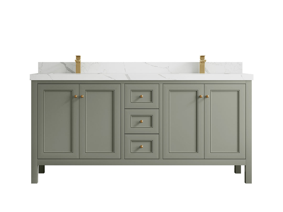 Nashville 72 in. W x 22 in. D Double Sink Bathroom Vanity