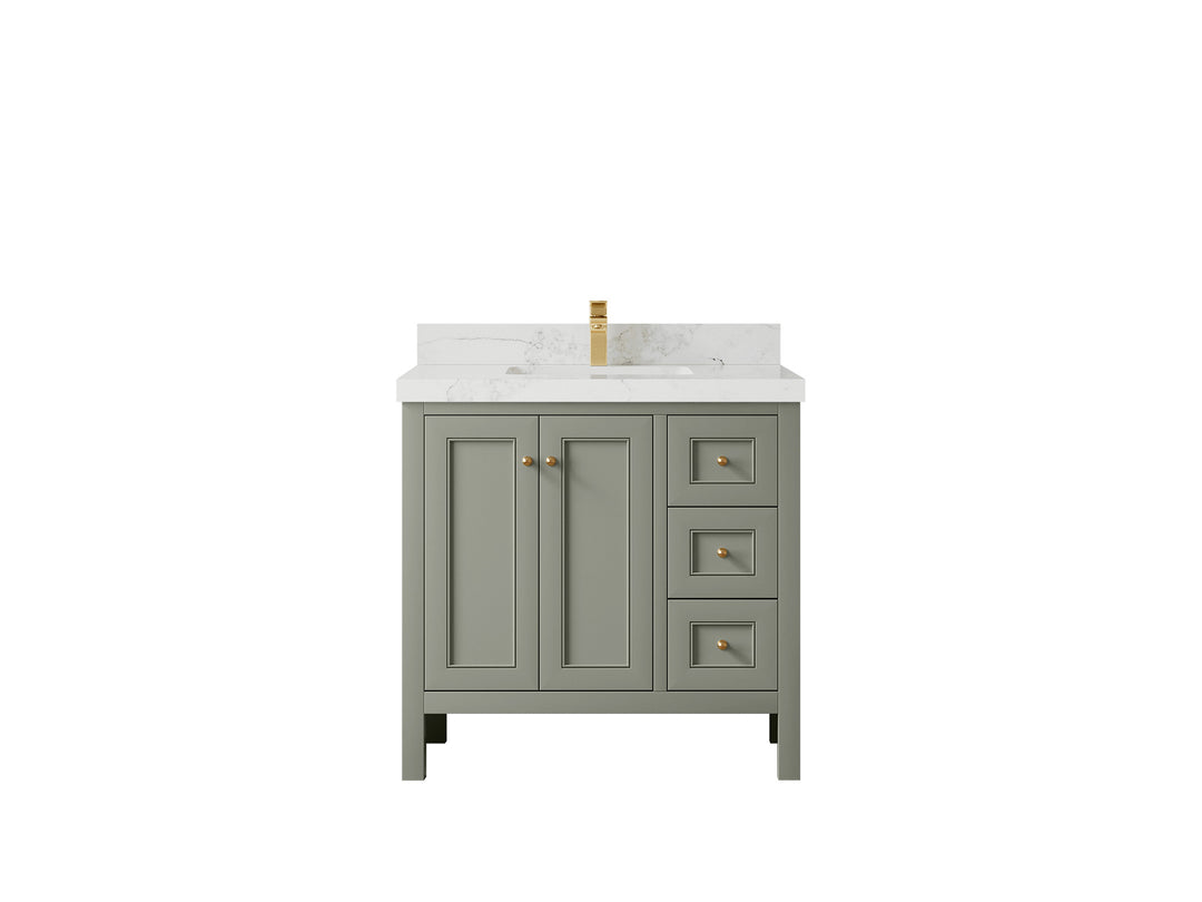 Nashville 36 in. W x 22 in. D Center Sink Bathroom Vanity