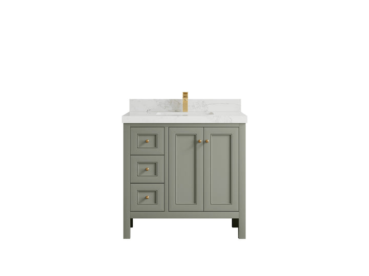 Nashville 36 in. W x 22 in. D Center Sink Bathroom Vanity - photo 23