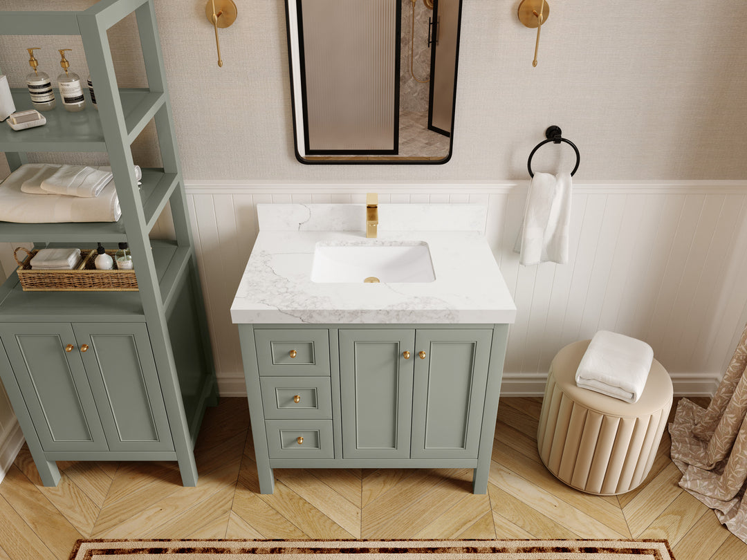Nashville 36 in. W x 22 in. D Center Sink Bathroom Vanity