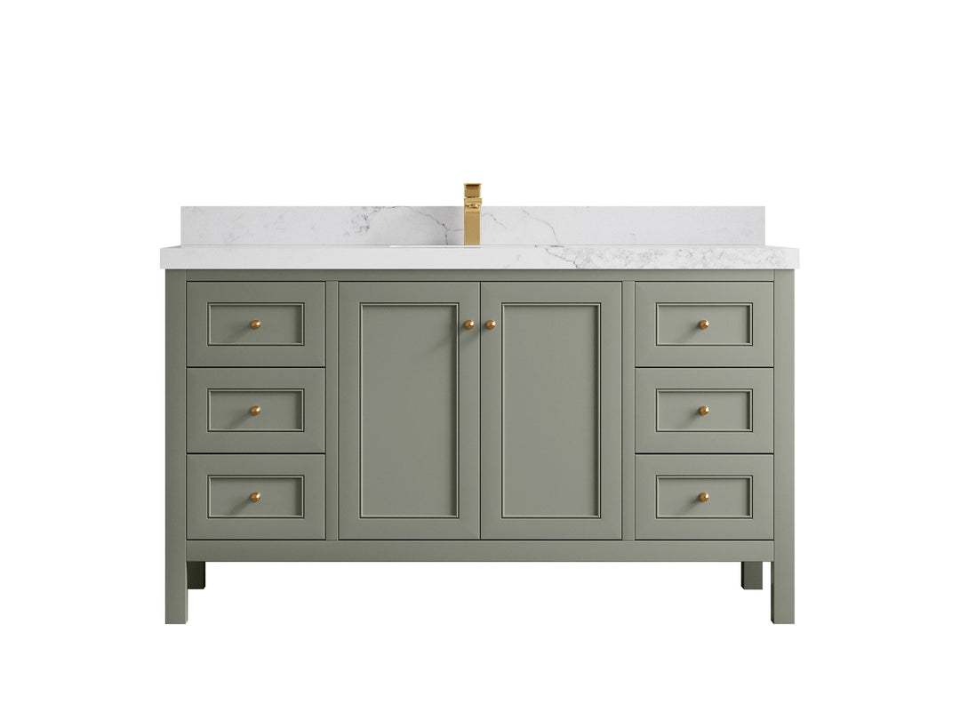Nashville 60 in. W x 22 in. D Single Sink Bathroom Vanity