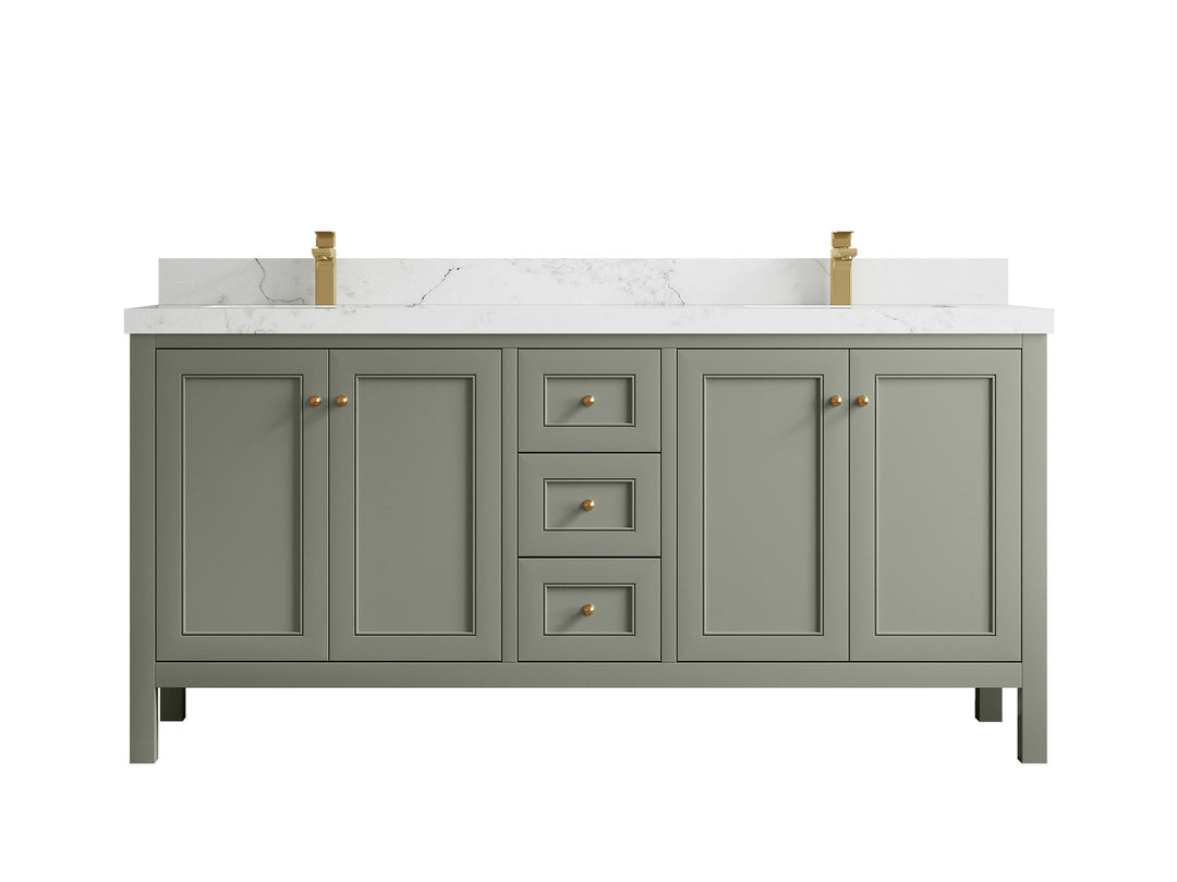Nashville 72 in. W x 22 in. D Double Sink Bathroom Vanity
