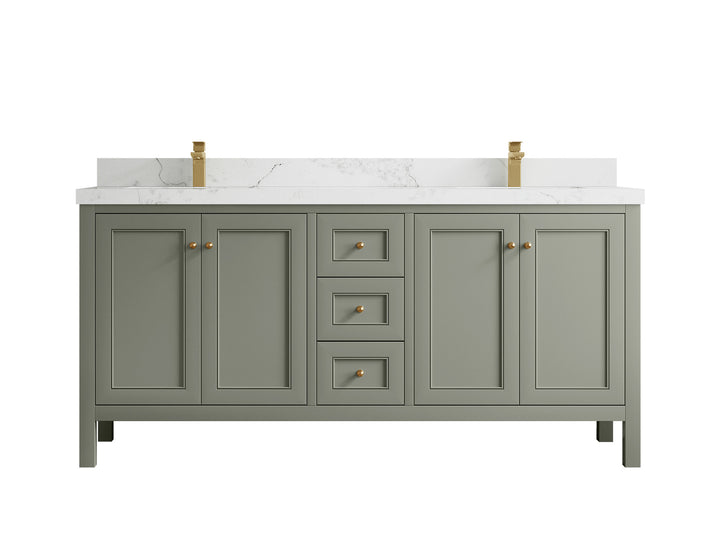 Nashville 72 in. W x 22 in. D Double Sink Bathroom Vanity - photo 23