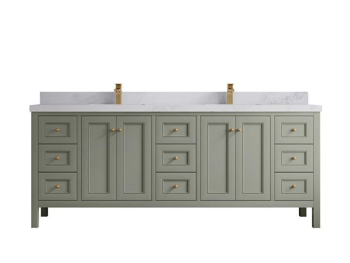 Nashville 84 in W x 22 in D Double Sink Bathroom Vanity - photo 23