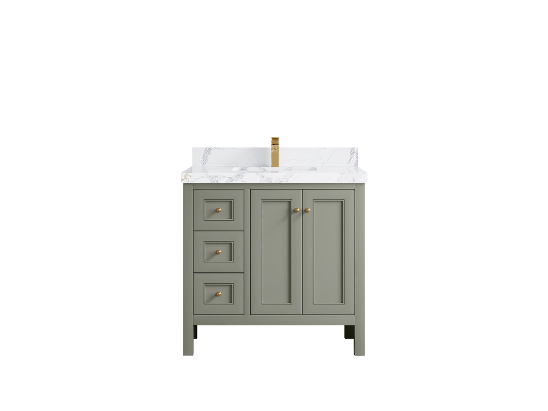 Nashville 36 in. W x 22 in. D Center Sink Bathroom Vanity