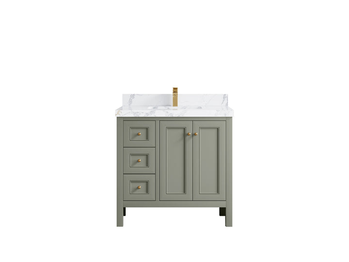 Nashville 36 in. W x 22 in. D Center Sink Bathroom Vanity - photo 25