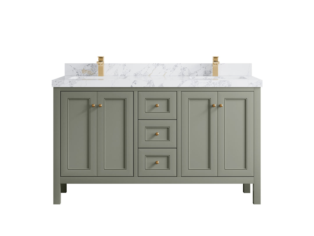 Nashville 60 in. W x 22 in. D Double Sink Bathroom Vanity