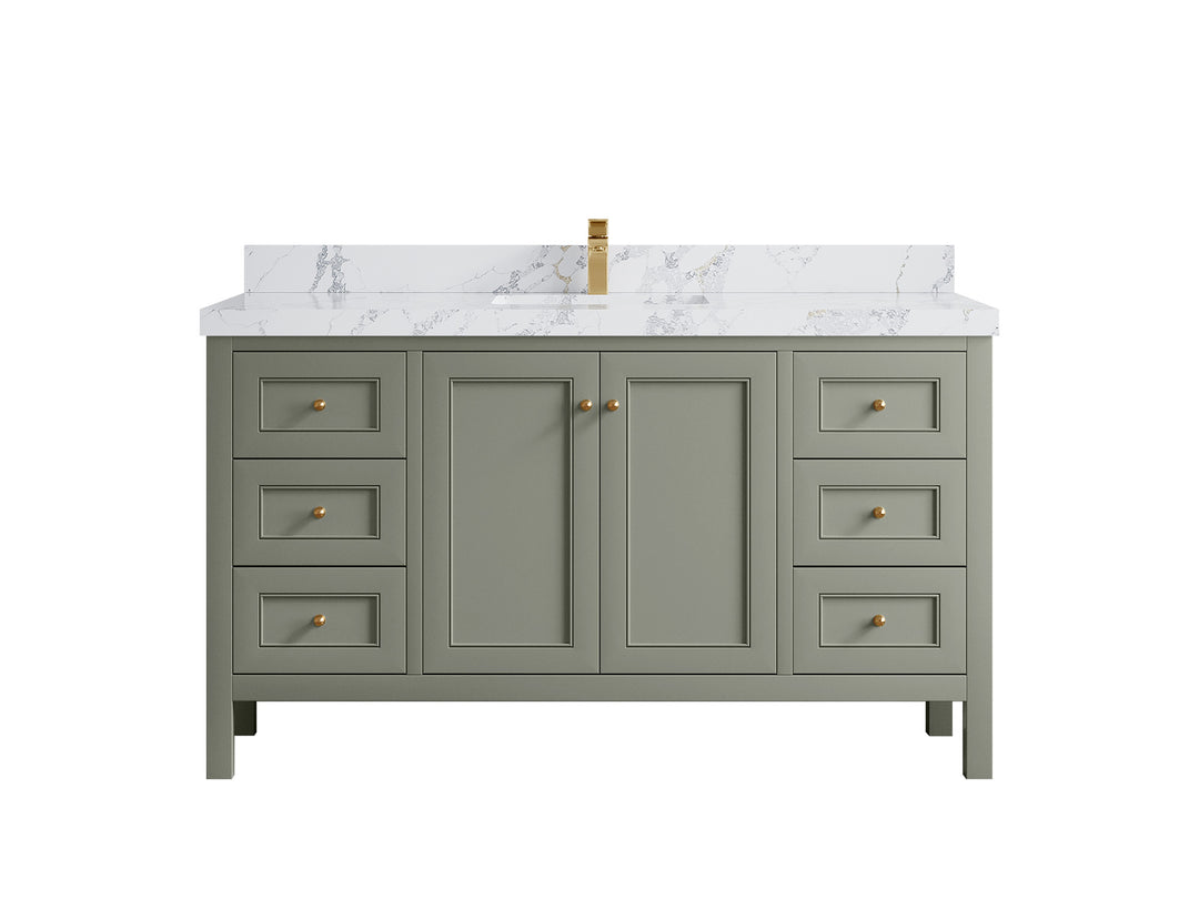 Nashville 60 in. W x 22 in. D Single Sink Bathroom Vanity
