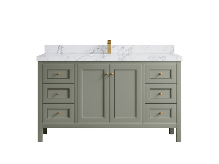Nashville 60 in. W x 22 in. D Single Sink Bathroom Vanity - photo 25