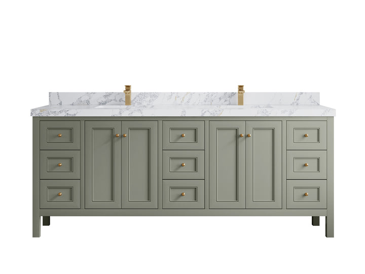 Nashville 84 in W x 22 in D Double Sink Bathroom Vanity - photo 25
