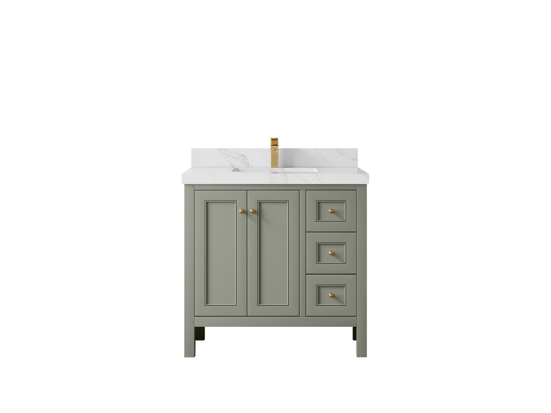 Nashville 36 in. W x 22 in. D Center Sink Bathroom Vanity