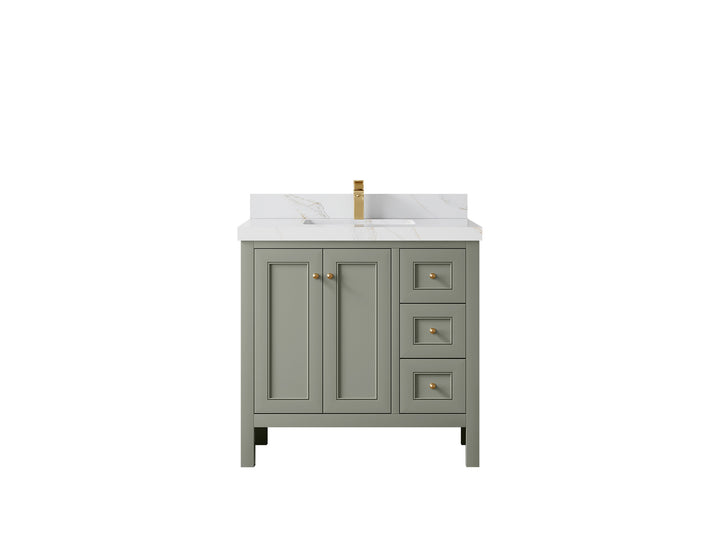 Nashville 36 in. W x 22 in. D Center Sink Bathroom Vanity - photo 27