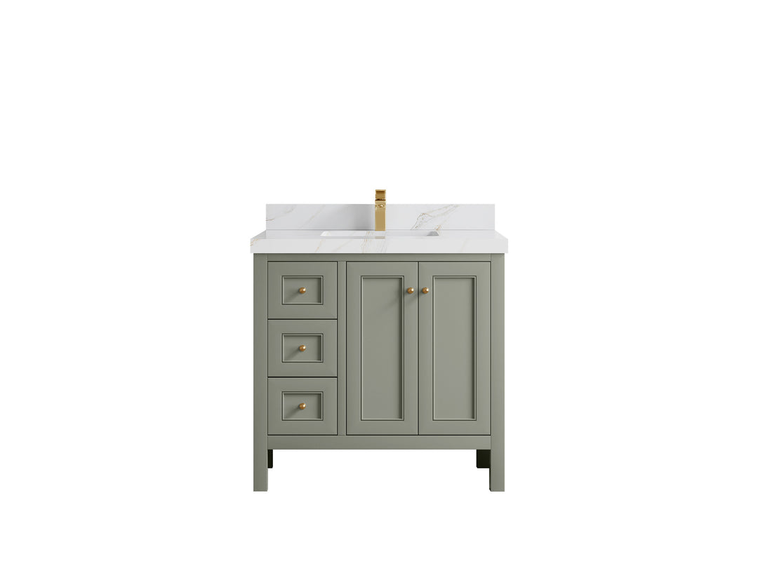 Nashville 36 in. W x 22 in. D Center Sink Bathroom Vanity