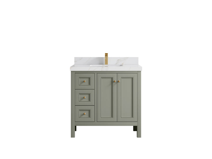 Nashville 36 in. W x 22 in. D Center Sink Bathroom Vanity - photo 27
