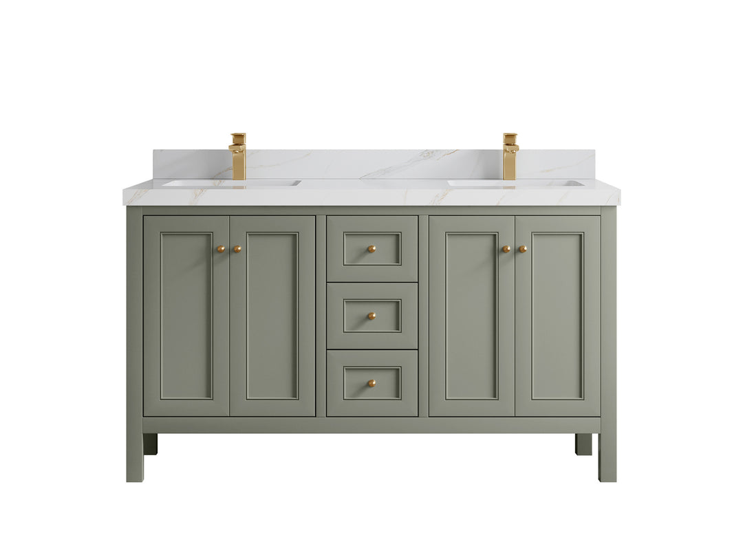 Nashville 60 in. W x 22 in. D Double Sink Bathroom Vanity