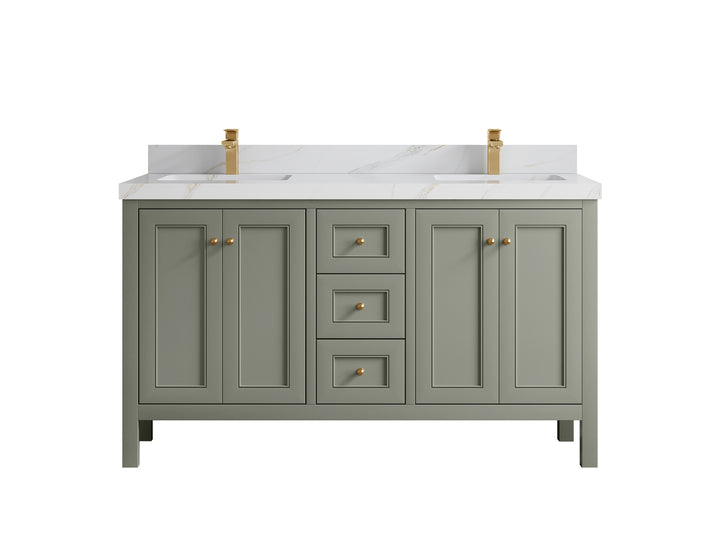 Nashville 60 in. W x 22 in. D Double Sink Bathroom Vanity - photo 27