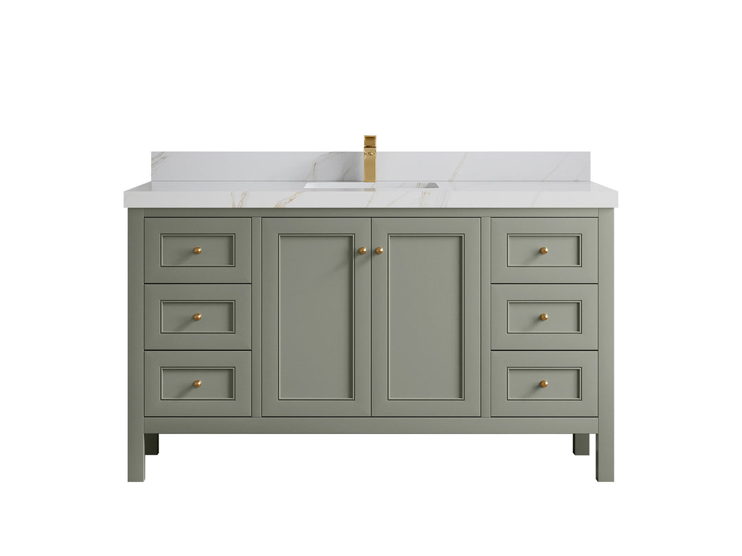 Nashville 60 in. W x 22 in. D Single Sink Bathroom Vanity