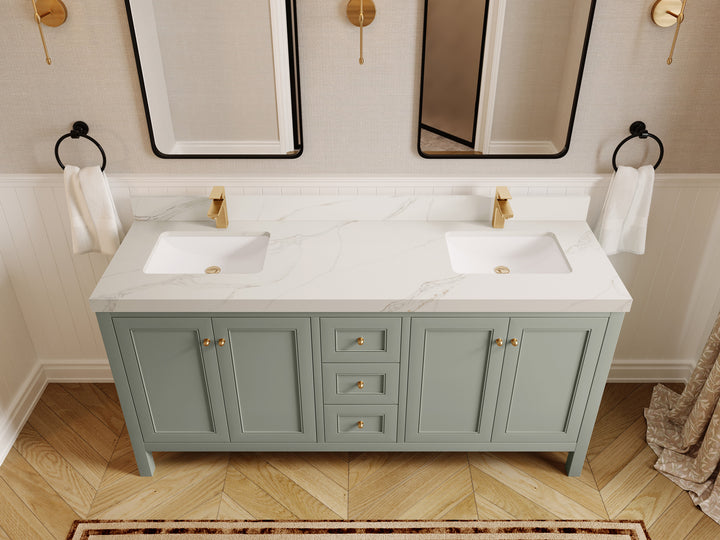 Nashville 72 in. W x 22 in. D Double Sink Bathroom Vanity - photo 26