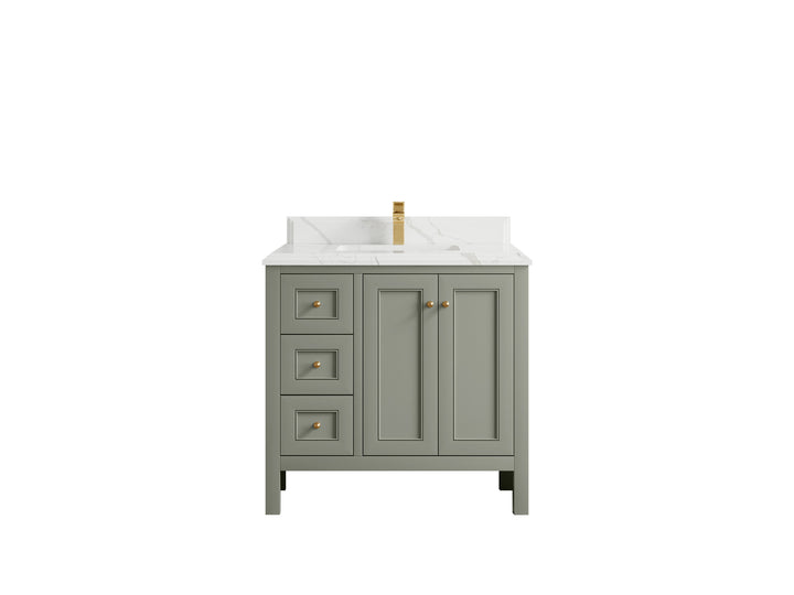 Nashville 36 in. W x 22 in. D Center Sink Bathroom Vanity - photo 33