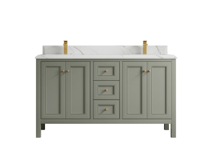 Nashville 60 in. W x 22 in. D Double Sink Bathroom Vanity - photo 33