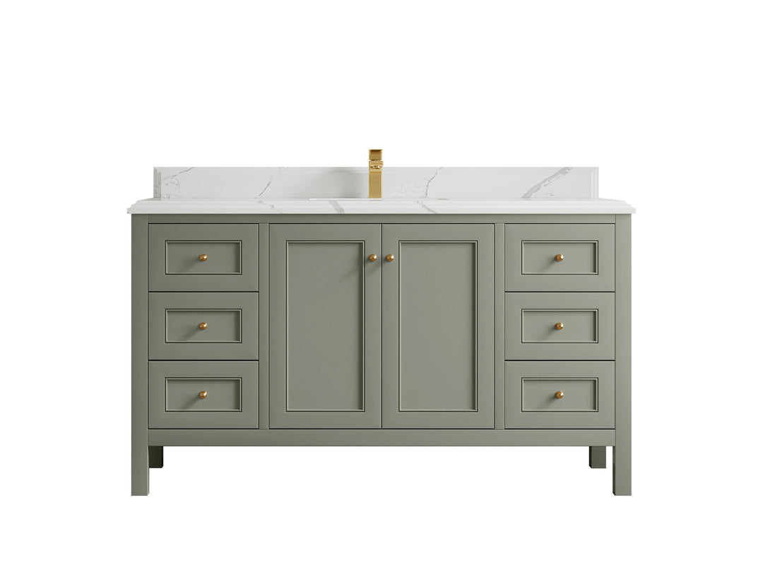 Nashville 60 in. W x 22 in. D Single Sink Bathroom Vanity