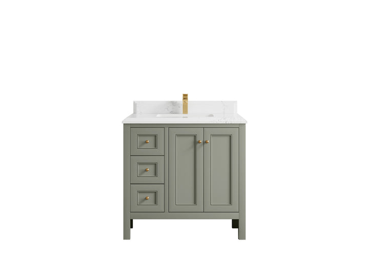Nashville 36 in. W x 22 in. D Center Sink Bathroom Vanity - photo 35