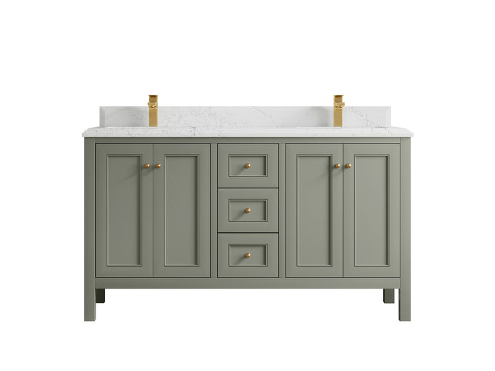 Nashville 60 in. W x 22 in. D Double Sink Bathroom Vanity - photo 35