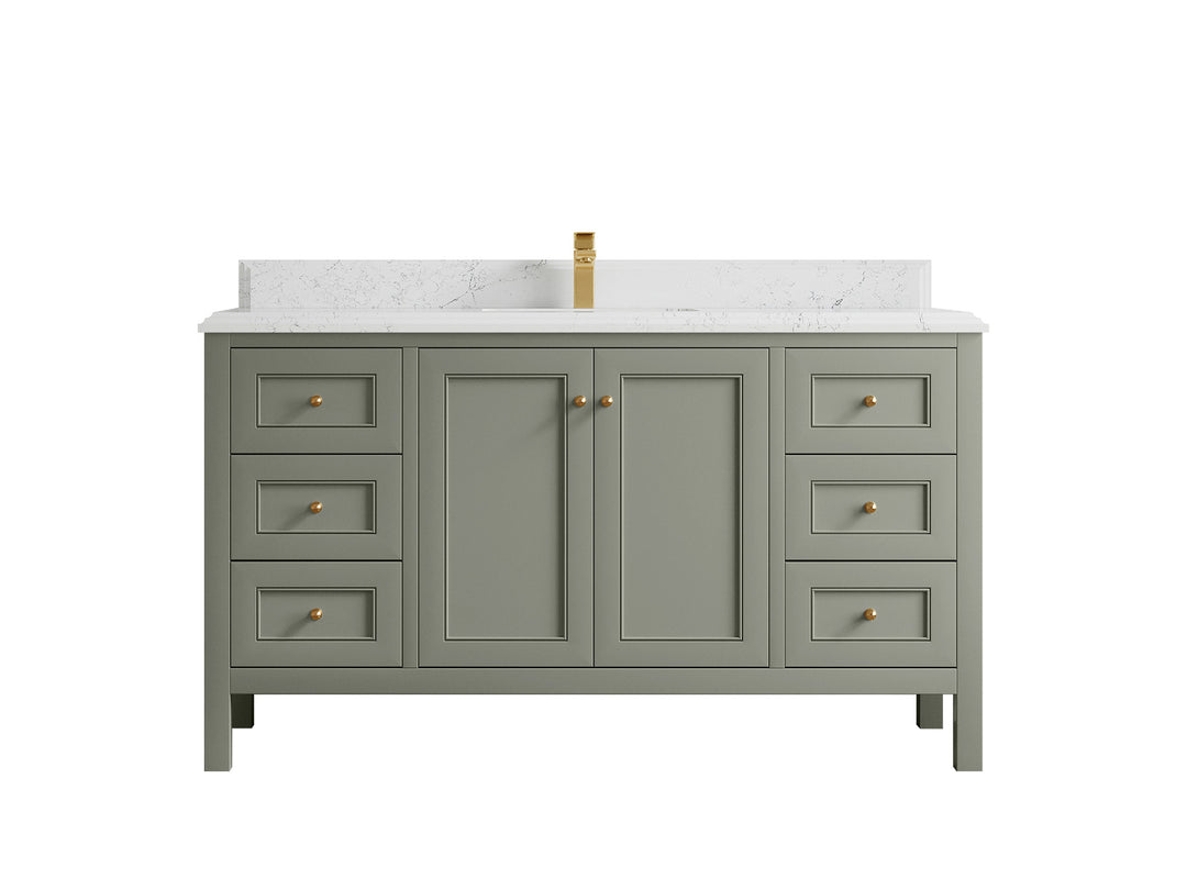 Nashville 60 in. W x 22 in. D Single Sink Bathroom Vanity