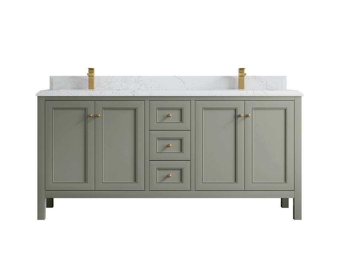 Nashville 72 in. W x 22 in. D Double Sink Bathroom Vanity