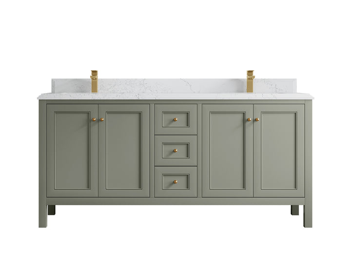Nashville 72 in. W x 22 in. D Double Sink Bathroom Vanity - photo 35