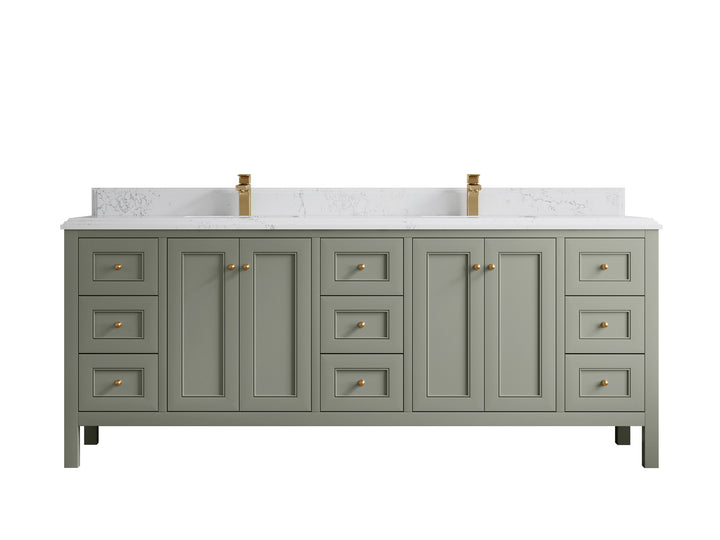 Nashville 84 in W x 22 in D Double Sink Bathroom Vanity - photo 35
