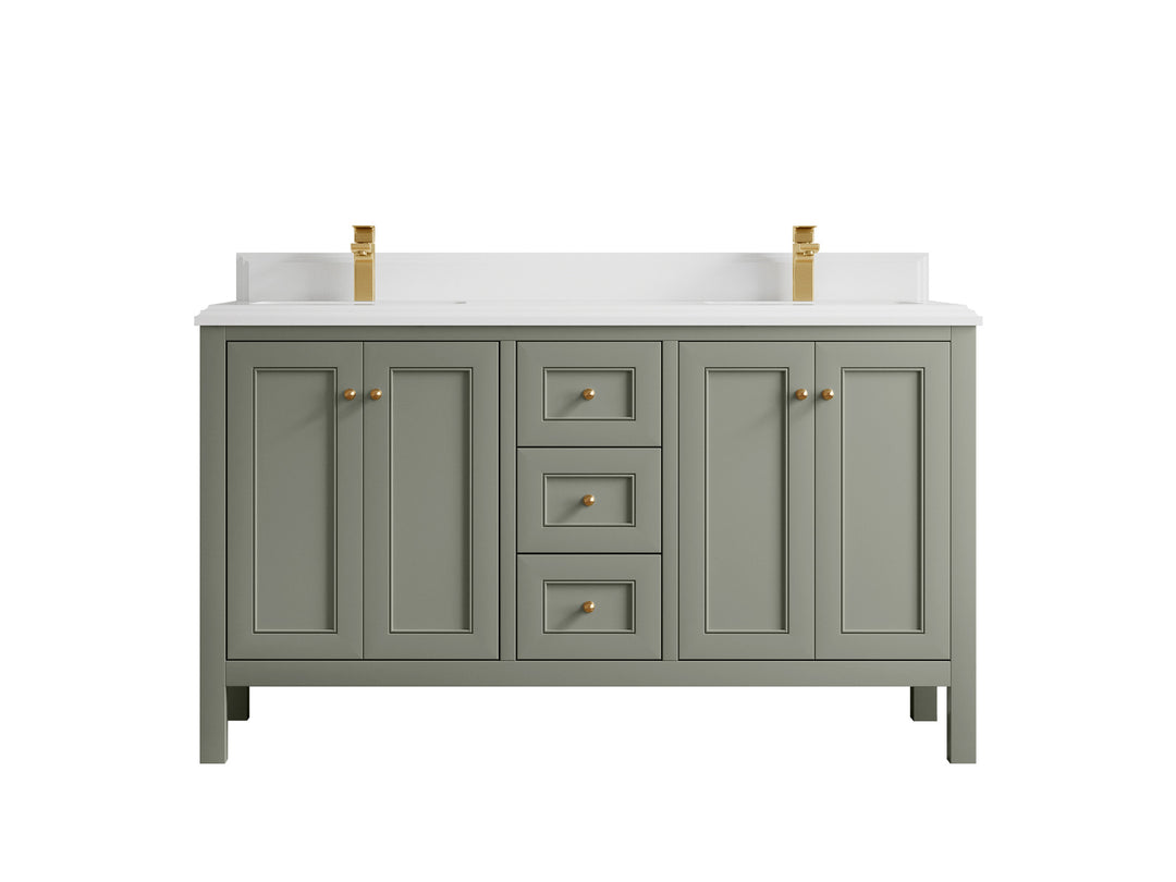 Nashville 60 in. W x 22 in. D Double Sink Bathroom Vanity