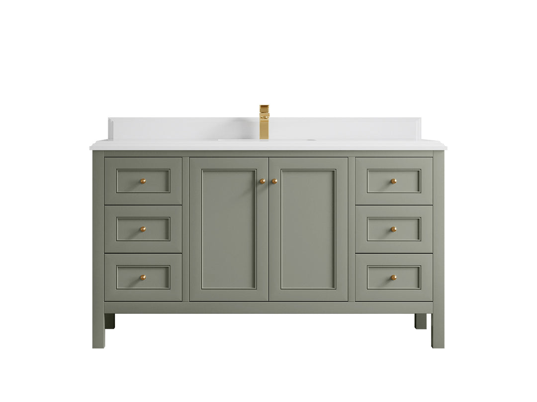 Nashville 60 in. W x 22 in. D Single Sink Bathroom Vanity