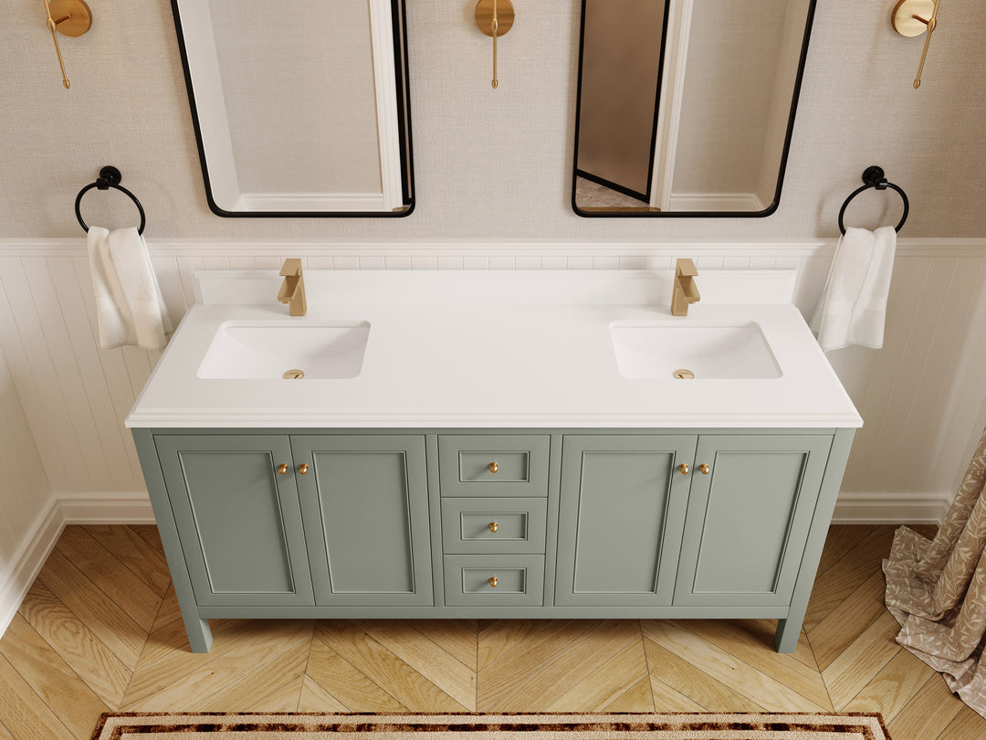 Nashville 72 in. W x 22 in. D Double Sink Bathroom Vanity