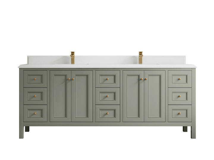 Nashville 84 in W x 22 in D Double Sink Bathroom Vanity - photo 37