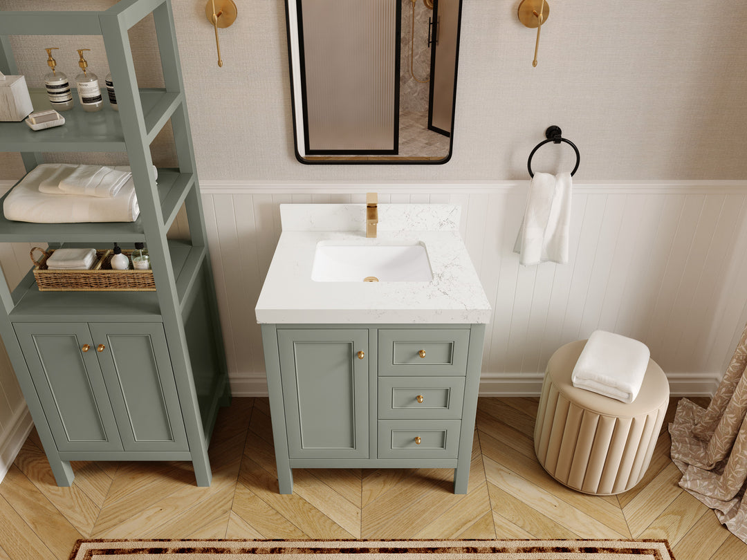 Nashville 30 in. W x 22 in. D Single Sink Bathroom Vanity
