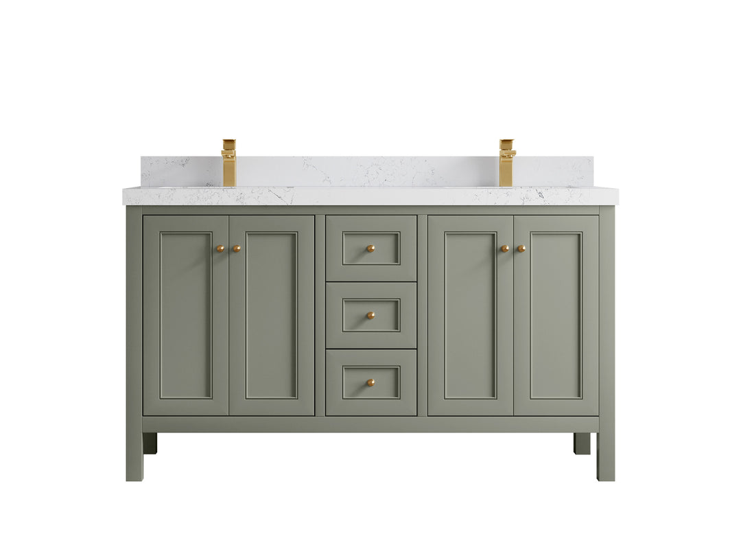 Nashville 60 in. W x 22 in. D Double Sink Bathroom Vanity