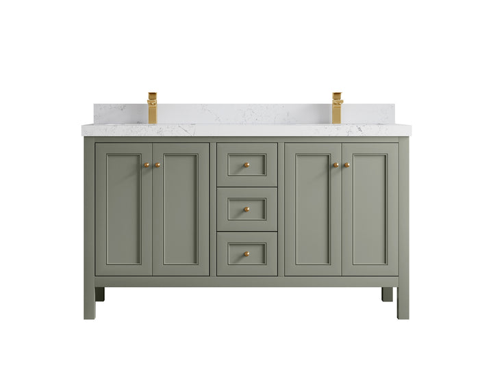 Nashville 60 in. W x 22 in. D Double Sink Bathroom Vanity - photo 39