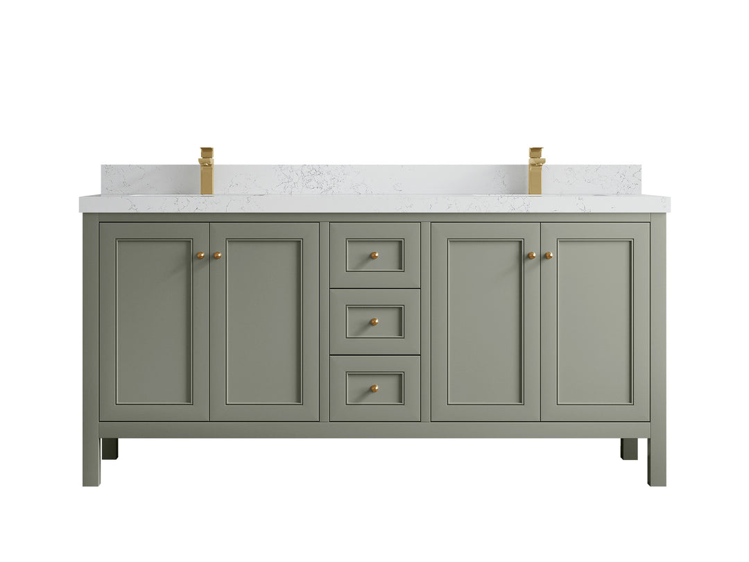 Nashville 72 in. W x 22 in. D Double Sink Bathroom Vanity