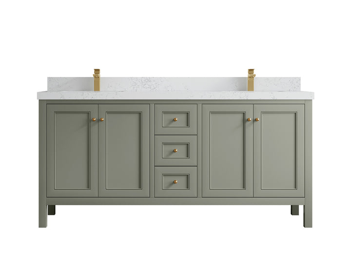 Nashville 72 in. W x 22 in. D Double Sink Bathroom Vanity - photo 39
