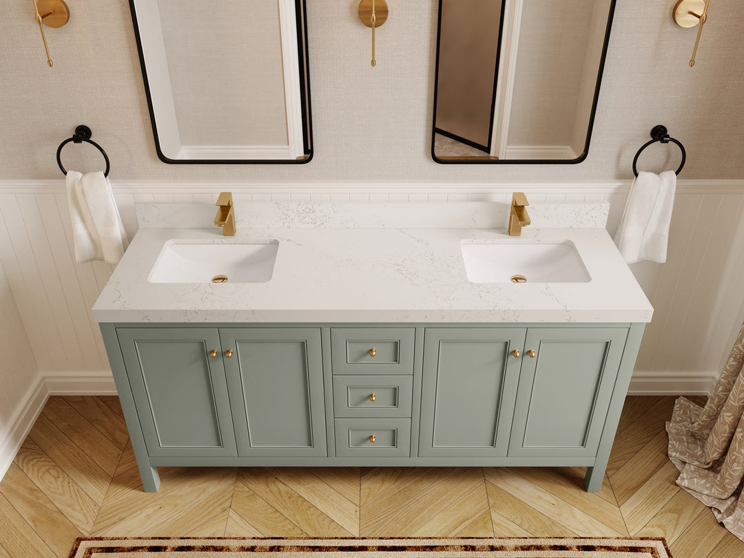 Nashville 72 in. W x 22 in. D Double Sink Bathroom Vanity