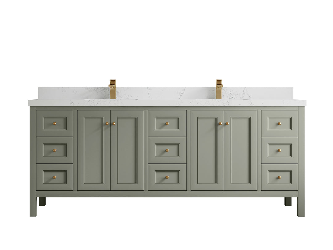 Nashville 84 in W x 22 in D Double Sink Bathroom Vanity