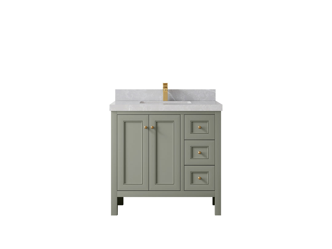 Nashville 36 in. W x 22 in. D Center Sink Bathroom Vanity